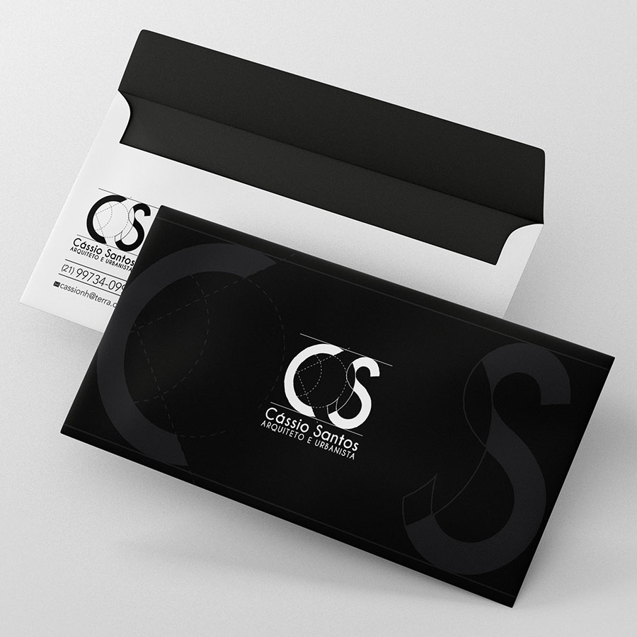 Logo Arquiteto design de envelope
